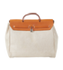 Herbag GM In Vache Hunter & Toile Ecru & Beige, back view